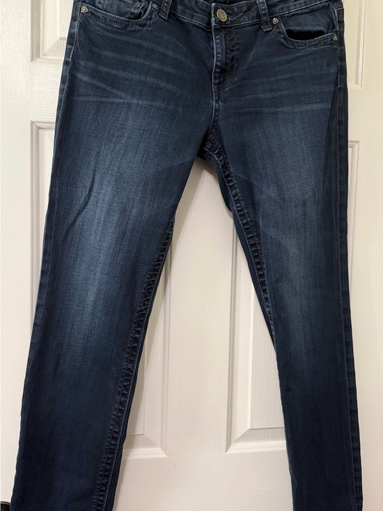 Kut from the Kloth Denim - Kut from the Kloth Straight Leg Jeans in Dark Indigo Wash